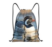 FodPand Drawstring Backpack Bag Loon Nature Birds Sports Gym Sackpack for Men & Women, Waterproof Cinch Bags for Travel