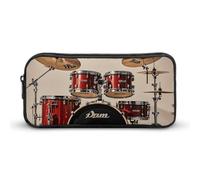 FodPand Drum Set-standard Pencil Case Multifunctional Pencil Pouch Large Capacity Adults Portable Tool Storage Organizer Bag Marker Case Office Accessory Or Cosmetic Bag