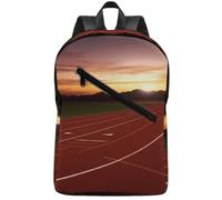 FodPand Dusk Running Track Laptop Backpack for Travel Backpack Large with 2 Compartments,Computer Bag for Men/Women