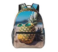 FodPand dusky rose Travel Backpack for Women Men 15.6 inch Laptop Backpack Waterproof Work Business Daypack, Beach Funny Pineapple Sunglasses, One size