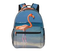 FodPand dusky rose Travel Backpack for Women Men 15.6 inch Laptop Backpack Waterproof Work Business Daypack, Beach Flamingo, One Size, Travel Backpacks