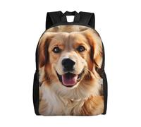 FodPand dusky rose Travel Backpack for Women Men 15.6 inch Laptop Backpack Waterproof Work Business Daypack, Dogs Retriever, One Size, Travel Backpacks