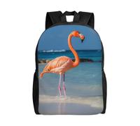 FodPand dusky rose Travel Backpack for Women Men 15.6 inch Laptop Backpack Waterproof Work Business Daypack, Beach Flamingo, One Size, Travel Backpacks