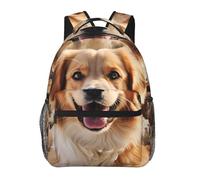 FodPand dusky rose Travel Backpack for Women Men 15.6 inch Laptop Backpack Waterproof Work Business Daypack, Dogs Retriever, One Size, Travel Backpacks