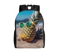 FodPand dusky rose Travel Backpack for Women Men 15.6 inch Laptop Backpack Waterproof Work Business Daypack, Beach Funny Pineapple Sunglasses, One size