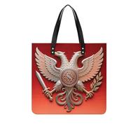 FodPand Eagle Sword Olive Tote Bag for Women Leather Work Shopper Beach Handbag Travel Carryall Shoulder Bag