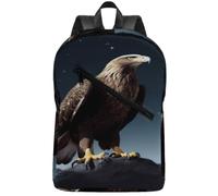 FodPand Eagle Under The Stars Laptop Backpack for Travel Backpack Large with 2 Compartments,Computer Bag for Men/Women