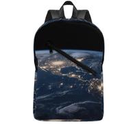 FodPand Earth from The Outer Space Laptop Backpack for Travel Backpack Large with 2 Compartments,Computer Bag for Men/Women