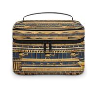 FodPand Egyptian Pharaonic Frescoes Makeup Bag Toiletry Bag Cosmetic Bags