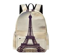 FodPand Eiffel Tower Love Paris Backpack Travel Bag Laptop Backpack