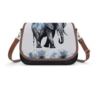 FodPand Elephant-Blue Black Crossbody Bags for Women Sling Bag with Adjustable Strap, Crossbody Purse for Everyday & Travel