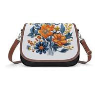 FodPand Embroidered Flower Pattern Crossbody Bags for Women Sling Bag with Adjustable Strap, Crossbody Purse for Everyday & Travel