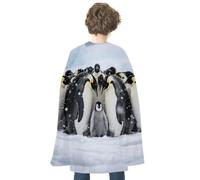 FodPand Emperor Penguin Huddle Halloween Cloak Cosplay Costumes for Adults | Soft Satin Cape Poncho, Wizard/Witch/Vampire/Knight/Royal Roleplay, Spooky Party Favor, Trick or Treat Essential Accessories