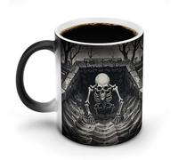 FodPand Escaped Zombies Magic Color Changing Mug 11 Oz Black Ceramic Heat Sensitive Coffee Cup Temperature Activated Mug for Hot Cocoa Tea Drinks Funny Novelty Gift for Coffee Lovers Men Women