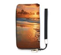 FodPand Evening Beach Sea Water Wallet for Women Coin Purse