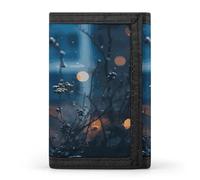 FodPand Female Lynx Wallet,Portable Three Folds Wallet Sturdy With Hanging Buckle Zipper Wallets for Man Woman