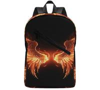 FodPand Fire Angle Wings Laptop Backpack for Travel Backpack Large with 2 Compartments,Computer Bag for Men/Women