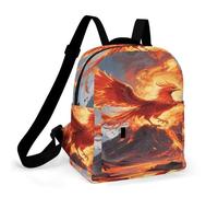 FodPand Fire Phoenix Small Backpack Purse for Women, Mini Backpacks Lightweight Casual Daypack
