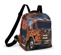 FodPand Fire Truck Travel Backpack Daypack Laptop Bag