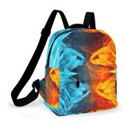 FodPand Fire Vs Ice Art Travel Backpack Daypack Laptop Bag