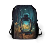 FodPand Fireflies And Lantern Gym Bag Backpack Drawstring Backpack