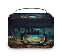 FodPand Fireflies And Lantern Makeup Bag Toiletry Bag Cosmetic Bags