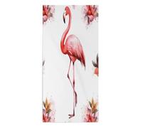 FodPand Flamingo Microfiber Towels, Decorative Bath Towel Soft & Lightweight, Hand Towels Multipurpose Use for Bathroom, Pool, Gym, Spa, and Hotel Use