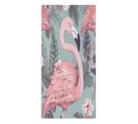 FodPand Flamingo2 Microfiber Towels, Decorative Bath Towel Soft & Lightweight, Hand Towels Multipurpose Use for Bathroom, Pool, Gym, Spa, and Hotel Use