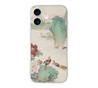 FodPand Flowers and Birds Phone Case for iPhone 17 TPU Hard Phone Protective Cover Anti-Scratch Shockproof Minimalist Aesthetic Case for Women & Men Transparent