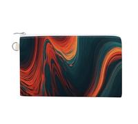 FodPand Flowing Wave Wallet for Women Men, Coin Purse Compact, Card Holder Multi-Purpose for Coins, Cosmetics, Invoice
