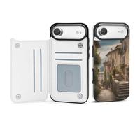 FodPand for iPhone 17 Wallet Case with Card Holder, PU Leather Kickstand Flip Protective Cover Italy Tuscan iPhone 17 Air Case Shockproof Phone Cases for Women Men