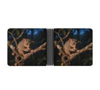 FodPand Foraging Aye - Aye Wallet for Men Leather Bifold Wallet Front Pocket Wallets Card Holder Wallets Money Clip