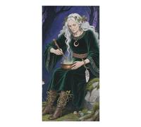 FodPand Forest Witch Beach Towel 30x60 Inch, Microfiber Sand-Free Quick Dry Towel Extra Large, Lightweight Bath Towels for Beach, Pool, Yoga, Picnic & Travel, Super Absorbent