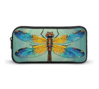 FodPand Galaxy Animal Dragonfly Pencil Case Large Capacity Pencil Pouch | Slim Pencil Bag with Durable Metal Zipper, Aesthetic Small Makeup Pouch for Women, Portable Pencil Case for Office Travel