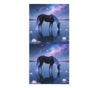 FodPand Galaxy Horse Beach Towel 30x60 Inch, Microfiber Sand-Free Quick Dry Towel Extra Large, Lightweight Bath Towels for Beach, Pool, Yoga, Picnic & Travel, Super Absorbent