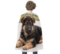 FodPand German Shepherd Puppies Halloween Cloak Cosplay Costumes Adults | Soft Satin Cape Poncho, Wizard/Witch/Vampire/Knight/Royal Roleplay, Spooky Party Favor, Trick or Treat Essential Accessories