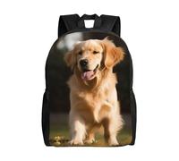 FodPand Golden Retriever Dog Travel Backpack for Women Men Lightweight Laptop Backpack 16 Inch Water Resistant Computer Bag Large College Bookbag Casual Daypack for Business, Hiking