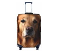 FodPand Golden retriever Luggage Covers for Suitcase Tsa Approved, Stretchable & Washable Travel Suitcase Cover Protector Anti-Scratch Baggage Cover Trolley Case Sleeve Fit 18-32 Inch Luggage, Black