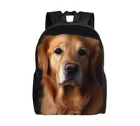 FodPand Golden retriever Travel Backpack for Women Men Lightweight Laptop Backpack 16 Inch Water Resistant Computer Bag Large College Bookbag Casual Daypack for Business, Hiking