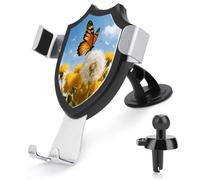 FodPand Golden Whispers Phone Holder with Suction Cup,Rotation Adjustable Car Phone Mount, Car Mount for Car Windshield Dashboard Air Vent