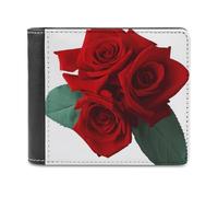 FODPAND Gothic Rose Leather Wallet Extra Capacity Bifold Wallet Slim Minimalist Front Pocket Wallets Credit Card Holder