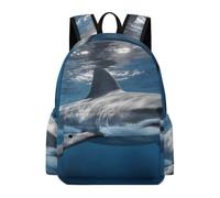 FodPand Great White Shark Backpack Travel Bag Laptop Backpack