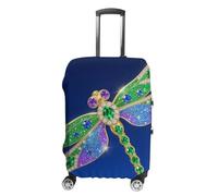 FodPand Green Beauty Dragonfly Luggage Covers for Suitcase Protector Fits 19-32 Inch Suitcase Cover, Washable Travel Baggage Covers Durable Luggage Protector for Secure Fit, style, S, Modern