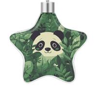FodPand Green Leaves Panda PatternPendant Christmas Necklace Christmas Tree Ornaments Beautiful Pendant for Automobile, Indoor, Window, Santa Claus, Thanksgiving Xmas Party Gifts