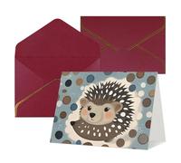 FodPand Greeting Cards with Envelopes Birthday Cards 4.5 x 6 inch Half-Fold Encouragement Card,Funny Postcards Hedgehog Polkadot Blank Note Card Invitation Cardstock for All Occasions