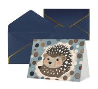 FodPand Greeting Cards with Envelopes Birthday Cards 4.5 x 6 inch Half-Fold Encouragement Card,Funny Postcards Hedgehog Polkadot Blank Note Card Invitation Cardstock for All Occasions