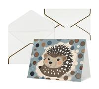 FodPand Greeting Cards with Envelopes Birthday Cards 4.5 x 6 inch Half-Fold Encouragement Card,Funny Postcards Hedgehog Polkadot Blank Note Card Invitation Cardstock for All Occasions
