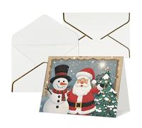 FodPand Greeting Cards with Envelopes Birthday Cards 4.5 x 6 inch Half-Fold Encouragement Card,Funny Postcards Santa Claus Snowman Blank Note Card Invitation Cardstock for All Occasions
