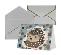 FodPand Greeting Cards with Envelopes Birthday Cards 4.5 x 6 inch Half-Fold Encouragement Card,Funny Postcards Hedgehog Polkadot Blank Note Card Invitation Cardstock for All Occasions