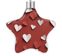 FodPand Hand Drawn HeartPendant Christmas Necklace Christmas Tree Ornaments Beautiful Pendant for Automobile, Indoor, Window, Santa Claus, Thanksgiving Xmas Party Gifts